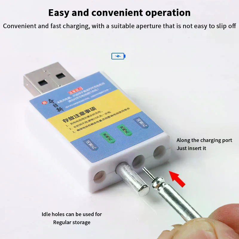Fish Finder Charger - Плавающий перезаряжаемый аккумулятор CR425, USB-зарядное устройство,