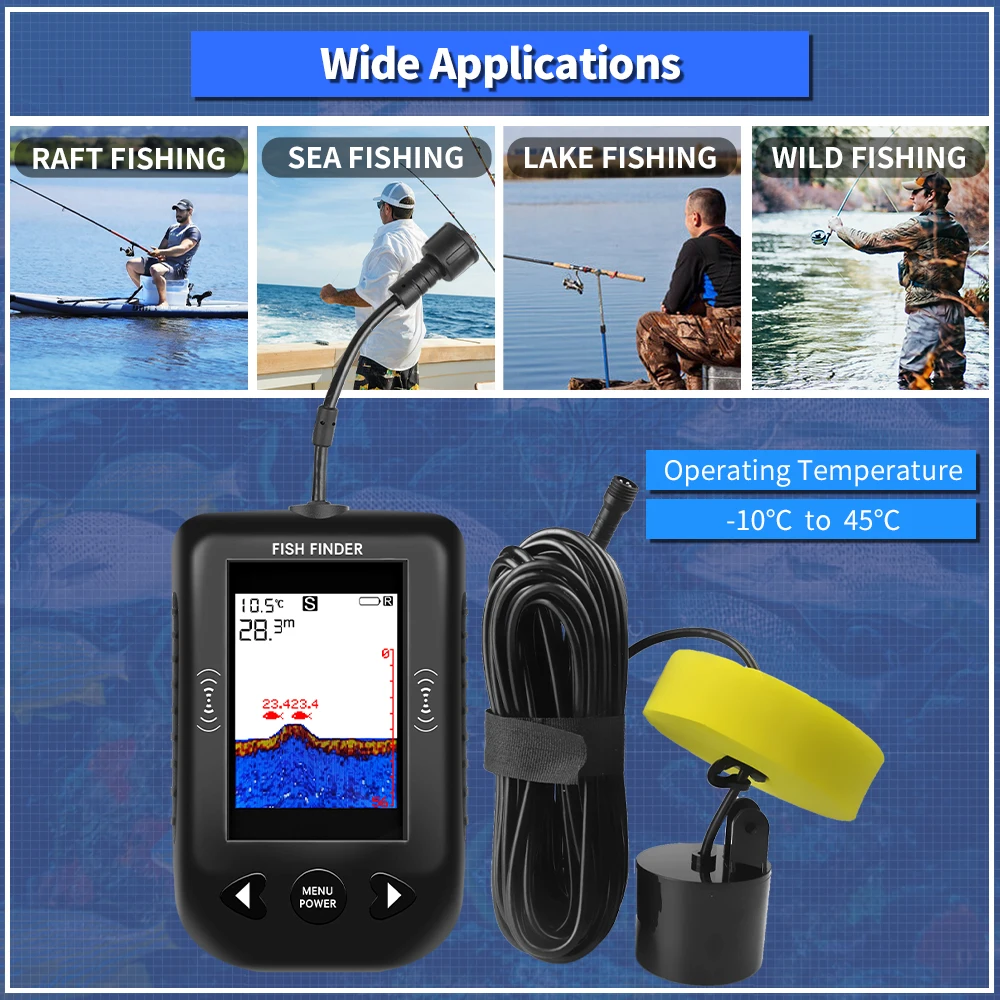 Эхолот Erchang XF03 для рыбалк – обзор и цена Fish Finder Transducer