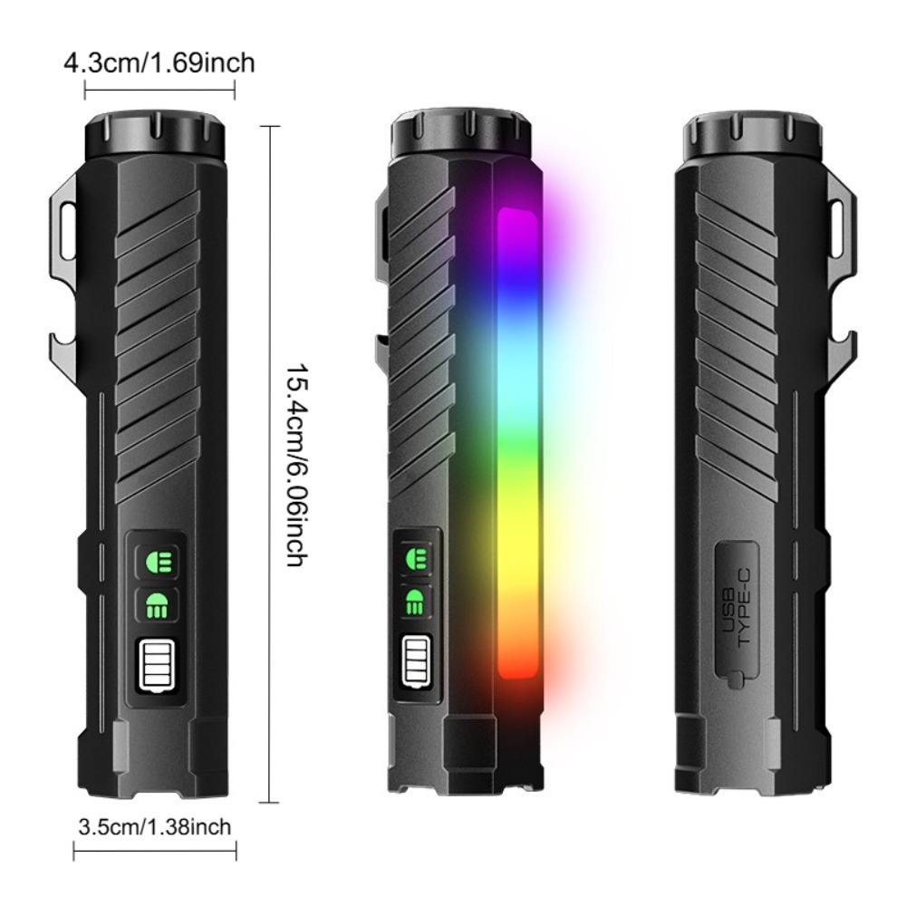Тактический фонарь с RGB-подсв – обзор и цена Fishing Light