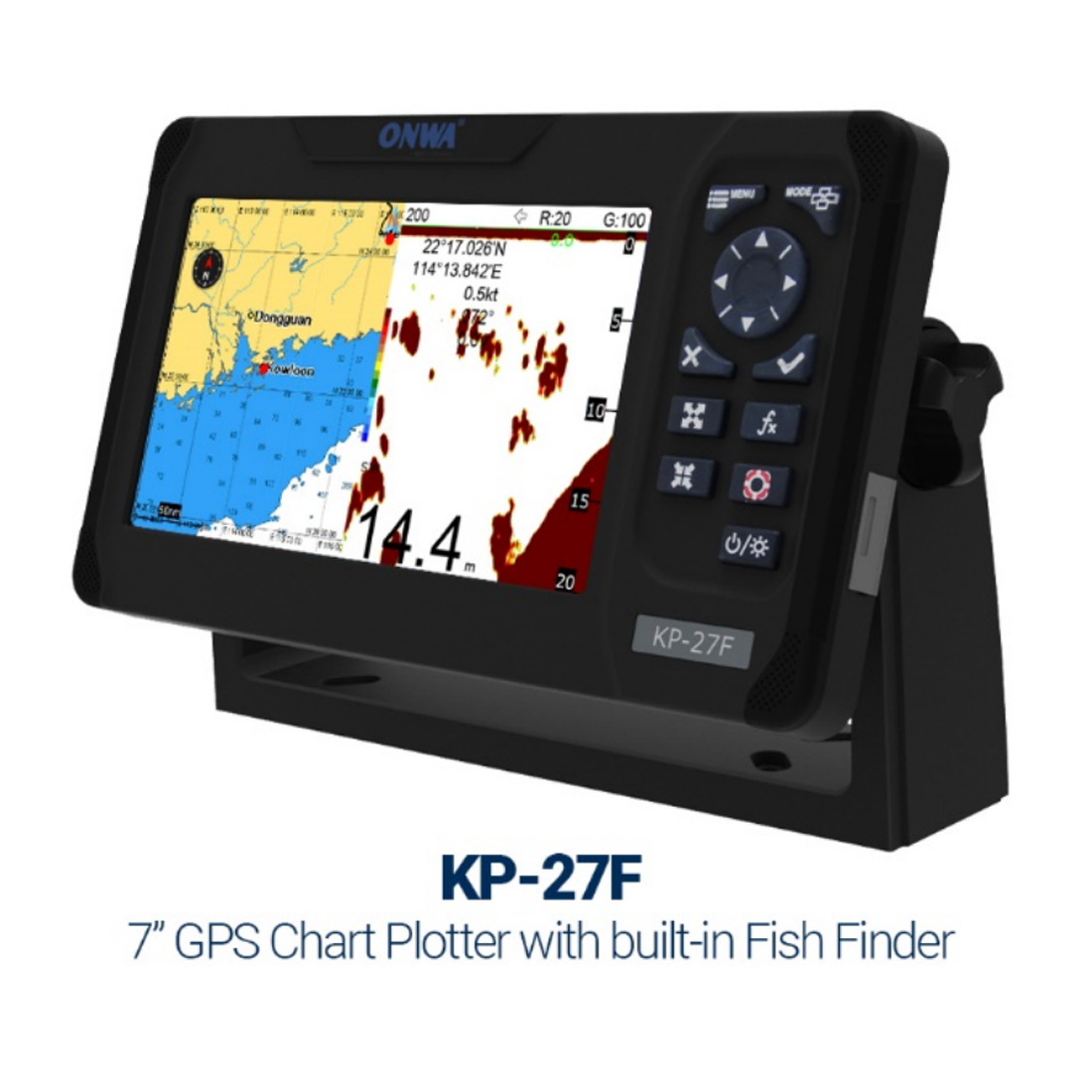 ONWA KP-27F 7-дюймовый морской – обзор и цена Fish Finder Gps